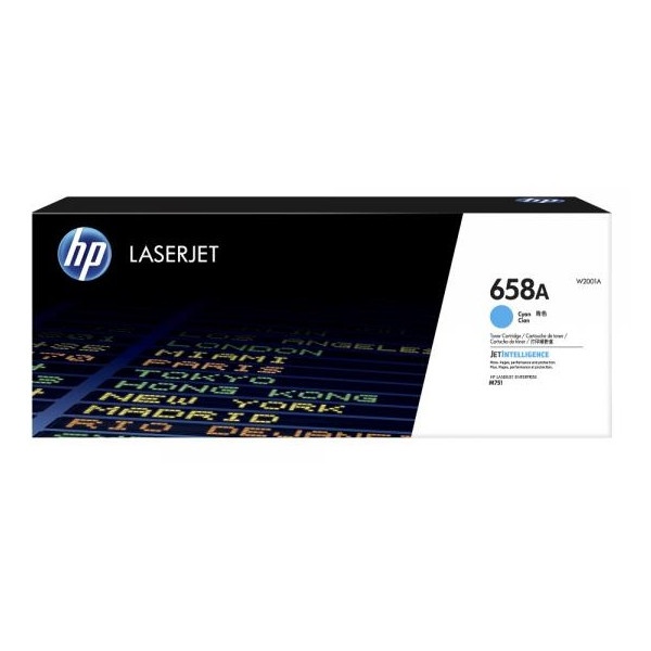 HP 정품토너 NO.658A W2001A 파랑 (M751d/6000매)