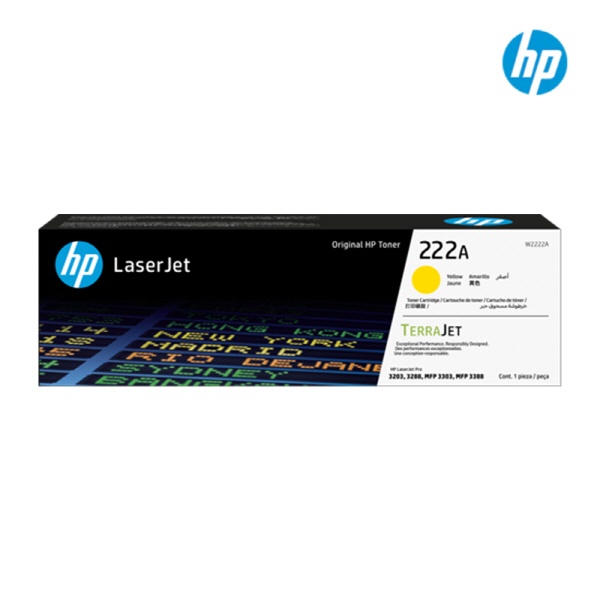 HP 정품토너 No.222A W2222A 노랑 (3203dn/1200매)