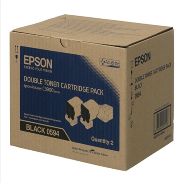 EPSON 정품토너 S050594 검정 더블팩 (C3900/6000매 x 2)