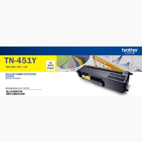 Brother 정품토너 TN-451Y 노랑 (L8360CDW/1800매)