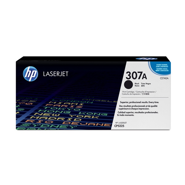 HP 정품토너 No.307A CE740A 검정 (CP5225dn/7000매)
