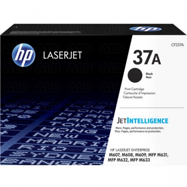 HP 정품토너 No.37A CF237A 검정 (M608dn/11000매)