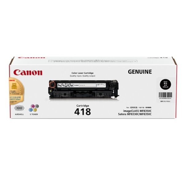 Canon 정품토너 CRG-418BK 검정 (MF8350cdn/3400매)