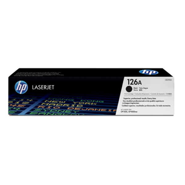 HP 정품토너 No.126A CE310A 검정 (CP1025nw/1200매)